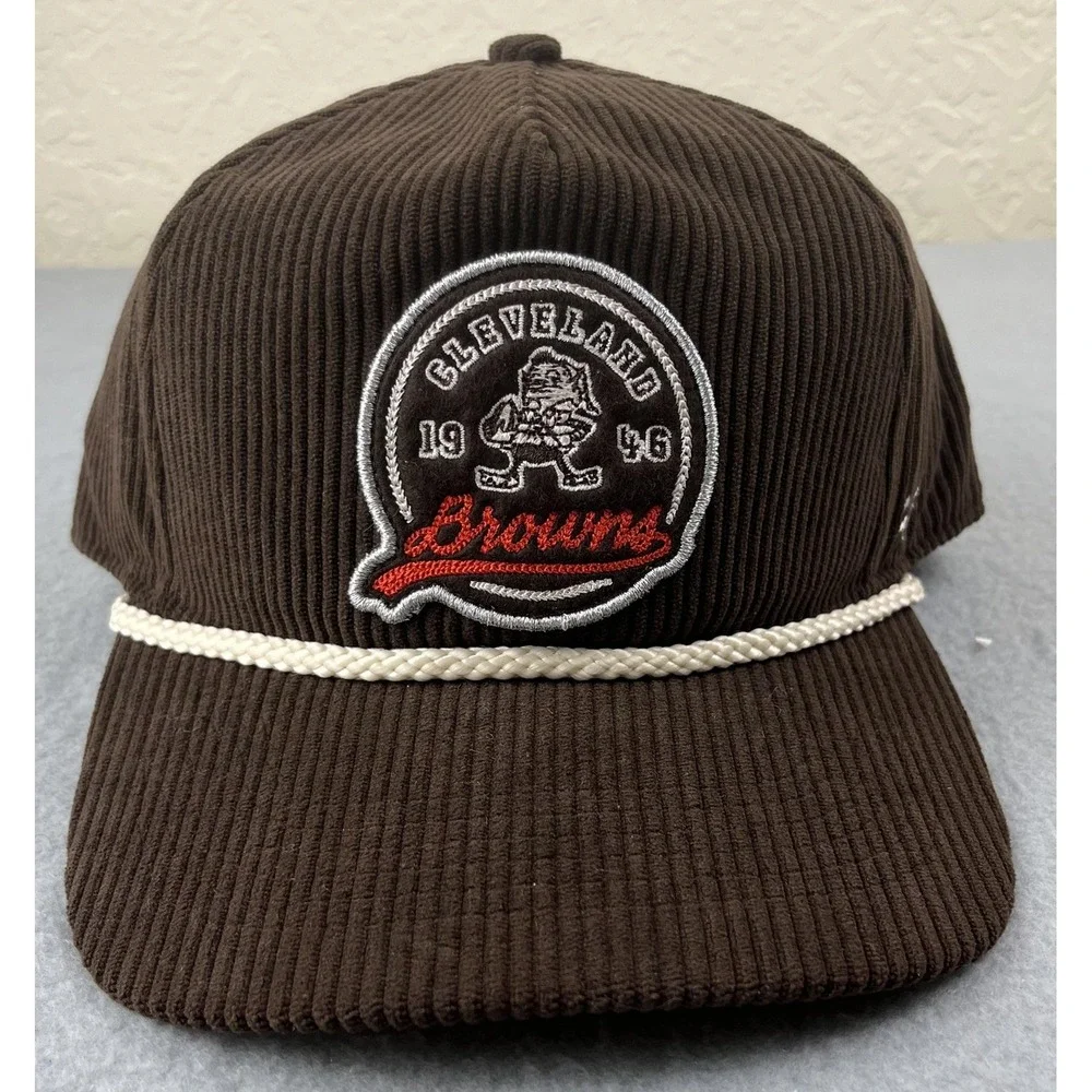 Cleveland Browns Hat 47 Brand Snap Back Stoney Clover‎ Lane NFL Corduroy NEW
